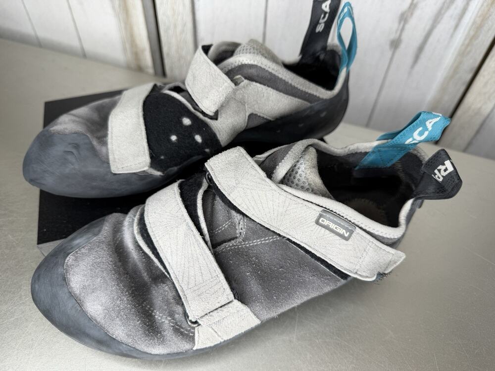 Scarpa Origin Climbing Shoe Gray Teal EU Size 43 - US 9